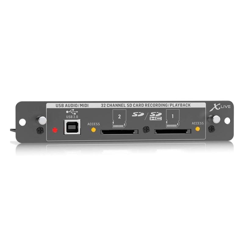 配信機器・PA機器・レコーディング機器 BEHRINGER PX2000 / Tascam pb .32p x 2 Placa de expansão Behringer X-LIVE X32 para SD/SDHC/USB de 32
